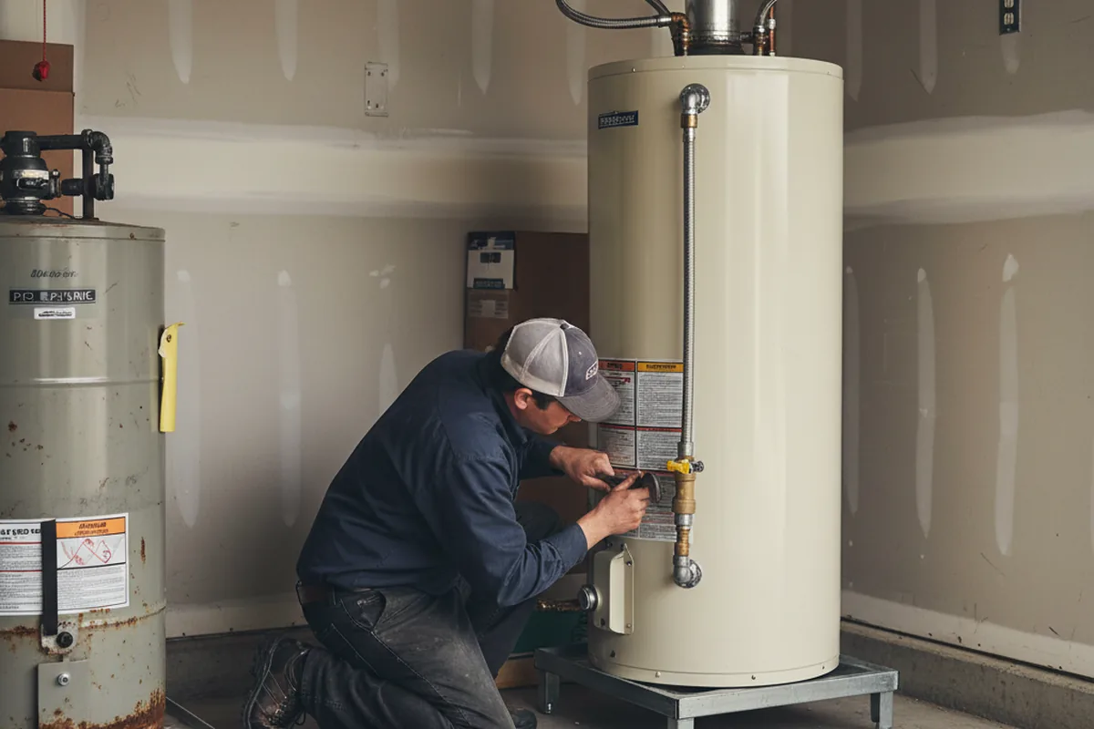 Water heater and shutoff valve replacement in Sebring